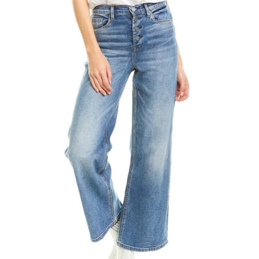 Blank NYC Chrystie High Rise Crop Wide Jeans